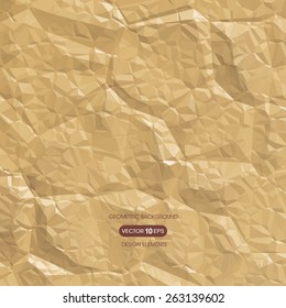 Abstract background of crumpled paper