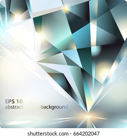 Abstract background with a crystal. Eps10.