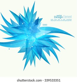 Abstract background with crystal virus. 