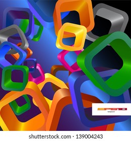 Abstract   background WITH CUBE