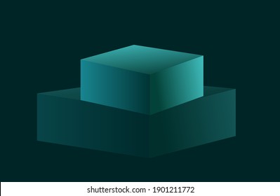 abstract background with  cube.  podium.  modern background.  vector illustration.  eps 10