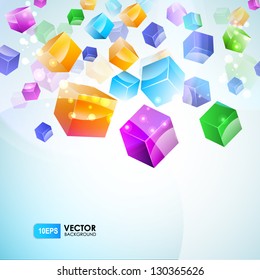 Abstract background of cubes
