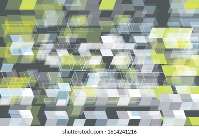 Abstract background, cubes composition. Vector illustration