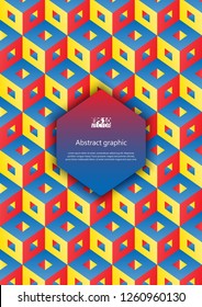 Abstract background with cubes. Eps10 vector illustration.