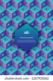 Abstract background with cubes. Eps10 vector illustration.