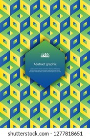 Abstract background with cubes. Eps10 vector illustration.