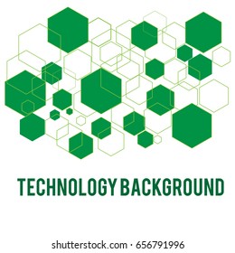 Abstract background of cubes and squares