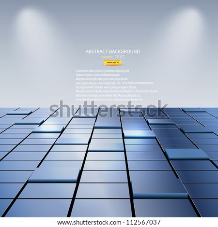 abstract background of cubes. Vector