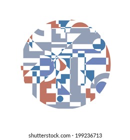 Abstract background in cubism style. Vector EPS 10
