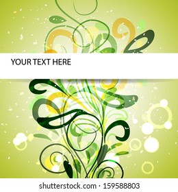 abstract background with curling branch for use in your design eps10 vector