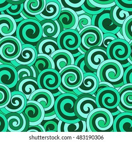 Abstract background, curls illustration drawn by hand. Ornament can be used as wallpaper. Seamless texture, wedding, scrapbook, surface textures, gift wrapping paper. Vector illustration.
