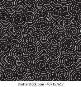 Abstract background, curls illustration drawn by hand. Vector illustration.