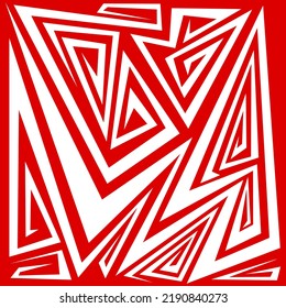 Abstract background with curly geometric pattern