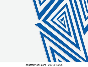 Fondo abstracto con patrón de líneas triangulares redondeadas y un área de espacio de copia