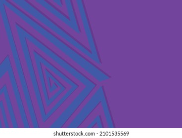 Abstract background with curly triangle lines pattern and some copy space area