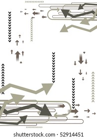 plano de fundo abstrato com ponta de seta curva