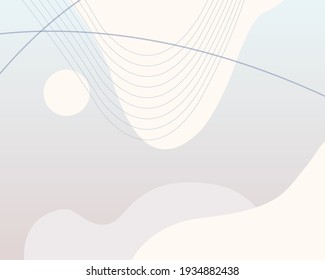 Abstract background curve concave lines light color smooth background