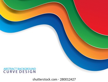 Abstract background Curve design
