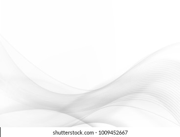 Abstract background curve line gray and white light and blend element with copy space  vector illustration eps10