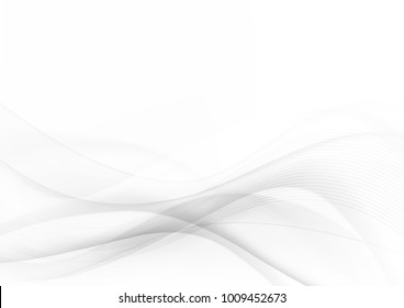 Abstract background curve line gray and white light and blend element with copy space  vector illustration eps10