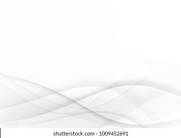 Abstract background curve line gray and white light and blend element with copy space  vector illustration eps10