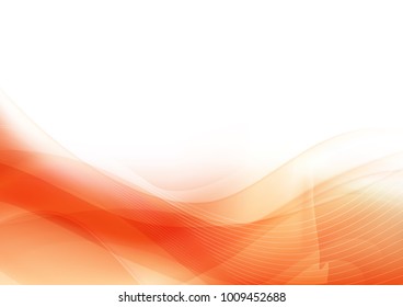 Abstract background curve line orage ight and blend element with copy space  vector illustration eps10