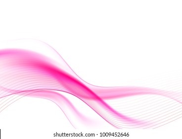 Abstract background curve line pink light and blend element with copy space  vector illustration eps10