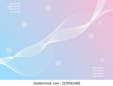 abstract background curve line white graphics style for card or paper pastel color vector illustration 