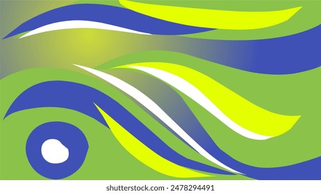 líneas de curvas de fondo abstracto combinación de varios colores