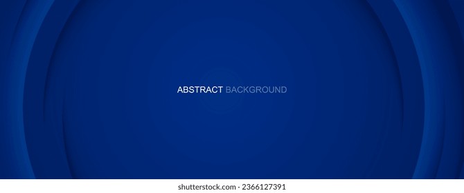 Abstract background with curve modern lines on dark blue background. Illustration horizontal template background banner.
