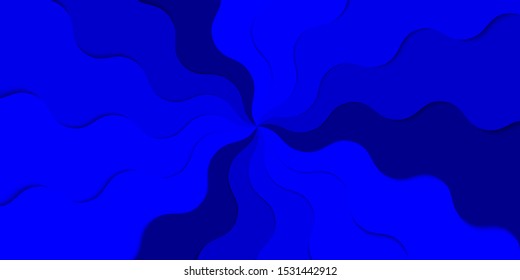 Abstract background with curve paper cut shapes of dark blue.Art design layout for business presentations, flyers, posters.Vector illustration.Eps10