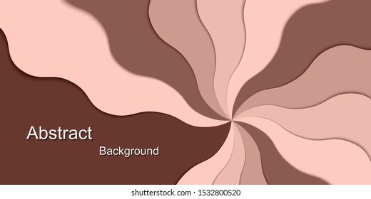 Abstract background with curve paper cut shapes.Art design layout for business presentations, flyers, posters.Vector illustration.Eps10
