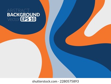 fondo abstracto con arte moderno de curva y onda, onda líquida, diseño para publicidad, banner de venta, presentación de negocios, empaquetado y planilla de sitio web de aterrizaje. Vector Eps 10
