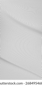 Abstract background with Curve waving billowy and undulating lines on White Space