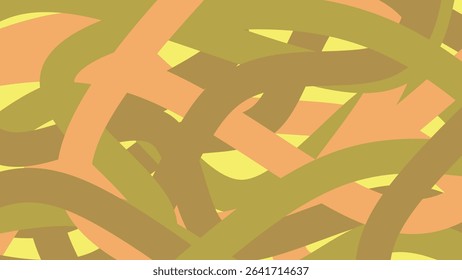 Abstract background with curved brush shapes