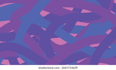 Abstract background with curved brush shapes