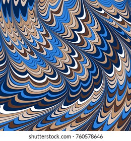 Abstract background of curved forms. Undulation of the shapes.