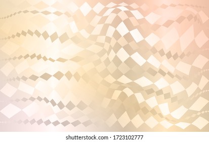 Abstract background, curved geometric shapes on a light iridescent background