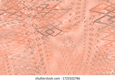 Abstrakter Hintergrund, gewölbte geometrische Formen auf rosafarbenem Hintergrund