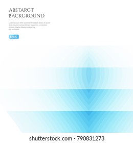 Abstract background of curved geometric shapes. Bright shades of blue.