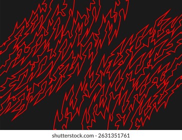 Plano de fundo abstrato com padrão de linhas de picos geométricos curvos