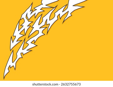 Abstract background with curved geometric tribal pattern and with some copy space area