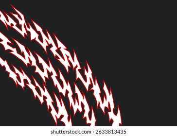 Abstract background with curved geometric tribal pattern and with some copy space area
