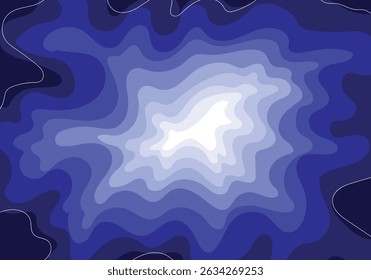 Abstract background of curved geometry vector illustration.