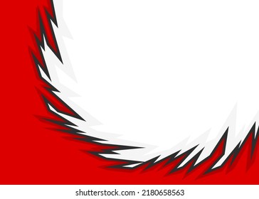 Abstract background with curved gradient spikes pattern and with some copy space area