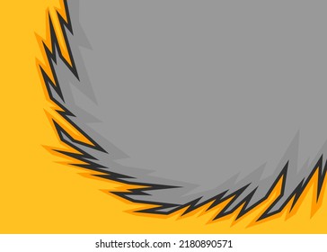 Abstract background with curved gradient spikes pattern and with some copy space area