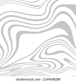 Fondo abstracto de las líneas grises curvadas en un fondo blanco, elemento de diseño