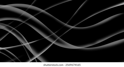 abstract background with curved line pattern that glows in the dark