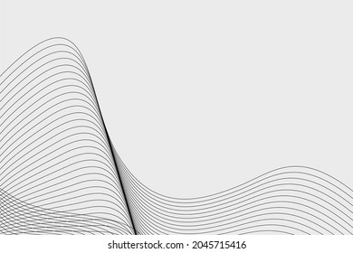 Abstract background with curved line style in minimalist color