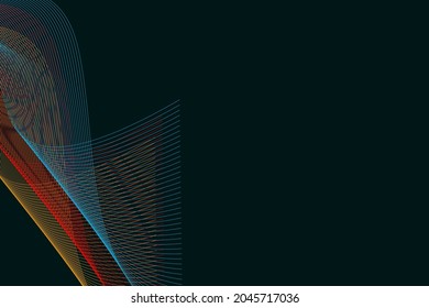 Abstract background with curved line style in minimalist color